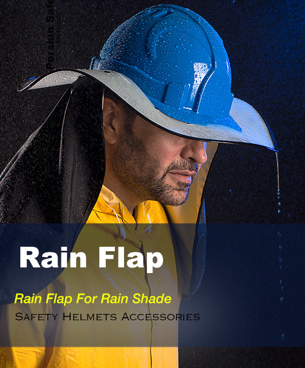 Rain , Flap , Shadow-2 , DWARF Series , Safety , Helmet , Persian Safety , پارچه , پشت گردن , بارانی , پرشین سیفتی , دورف , کلاه ایمنی , ضد آب , 