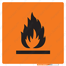 Flammable , Material , ماده , آتش , مشتعل , خطر , هشدار , توجه , 
