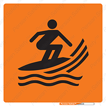 Surfboarding , هشدار , ناحیه , امواج , خطر , 