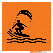Kite , هشدار , ناحیه , چتر , پاراگلایدر , خطر , 